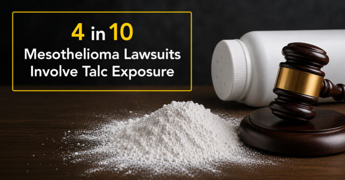 4 in 10 mesothelioma lawsuits involve talc exposure