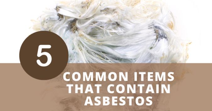 5 Common Items That Contain Asbestos infographic