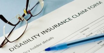 A document titled "Disability insurance claim form"