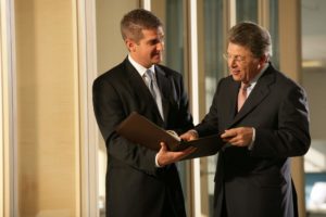 Founder Jim Sokolove Converses with CEO Michael Skoler.