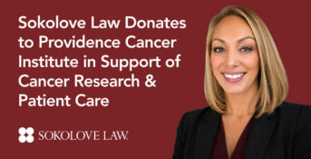 Sokolove Law Donates to Providence Cancer Institute in Support of Cancer Research & Patient Care