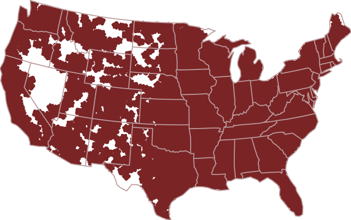 Map of Sokolove Law cases across the United States
