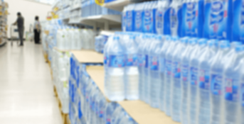 cases of bottled water