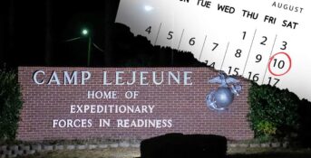 Calendar showing the deadline to file Camp Lejeune claims