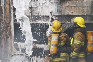 Firefighting Foam Extinguished Fire