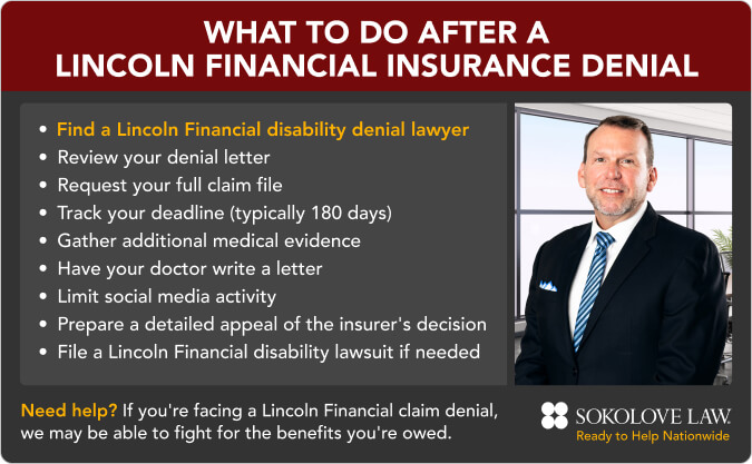 Lincoln Financial long term disability denials and appeals