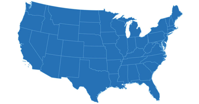 Map of the USA