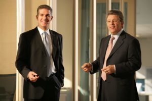 Jim Sokolove and Sokolove Law CEO Mike Skoler conversing