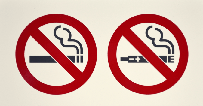 no smoking or e-cigarettes sign