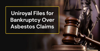 Uniroyal files for bankruptcy over asbestos claims
